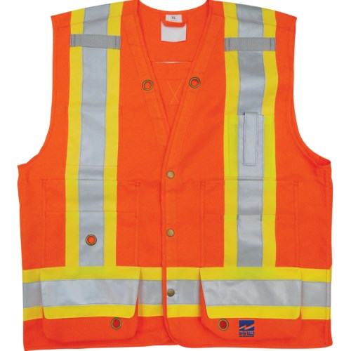 2200.014 high-visibility road safety surveyor vest