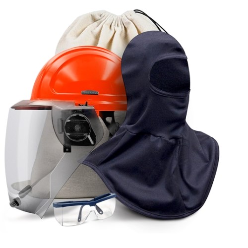 ensemble de protection contre les arcs électriques 12 cal/cm2 avec cagoule salisbury