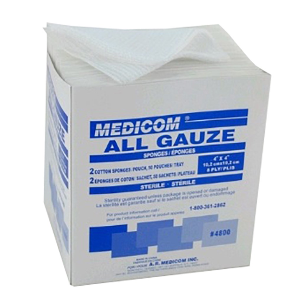 SPI Health and Safety 8Ply Gauze Pad 355B4800X