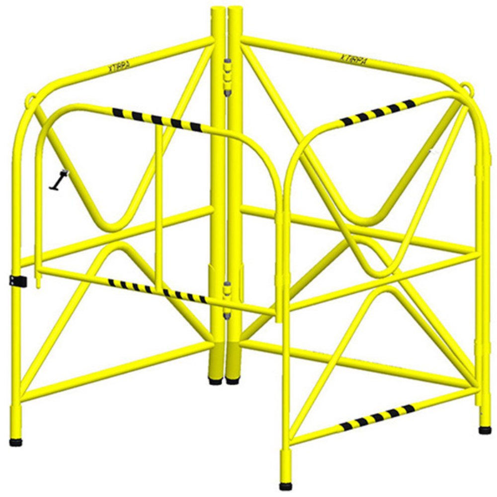 MSA XTIRPA IN-2108 Portable Manhole Guard with Integrated Mast
