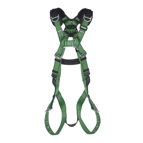 cha269-msa-v-form-harness-10197219-fall-protection-green-tongue-buckle-leg-back-shoulder-d-ring-front.jpg