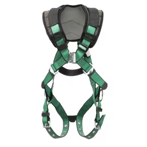 cha284-msa-v-form+-safety-harness-back-hip-d-rings-tongue-buckle-leg-green-front-view.jpg