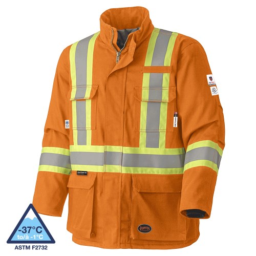 CN-5533 Pioneer FR Arc Flash High Visibility Quilted Lined Safety Parka