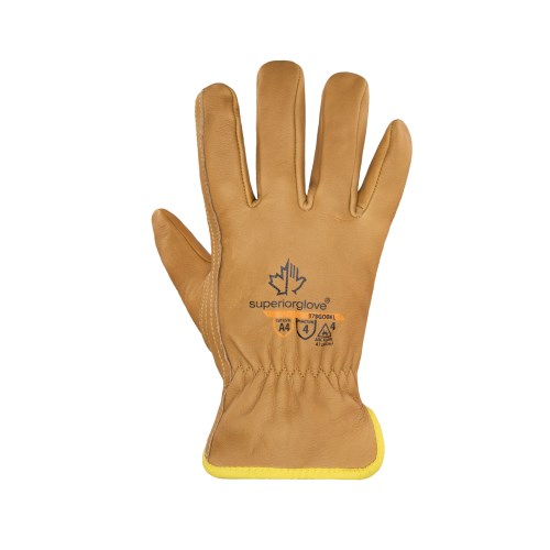 gl-378gobkl superior glove endura® cut an arc flash resistant leather work gloves with oilbloc™ technologie