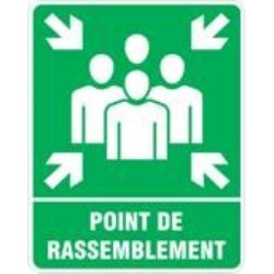 Signis 24’’x30’’ Aluminium Meeting Point Sign in French I-24773 ...