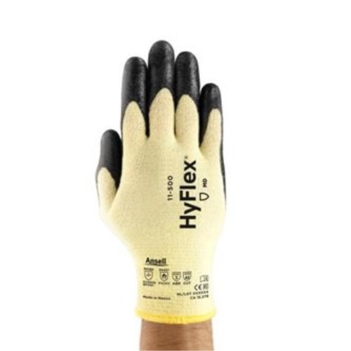 mgv059 ansell hyflex® 11-500 breathable versatile cut-resistant work gloves with nitrile coating