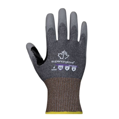 MGV182 Superior Glove TenActiv Composite Knit Cut-Resistant Work Gloves with Polyurethane Coated Palm