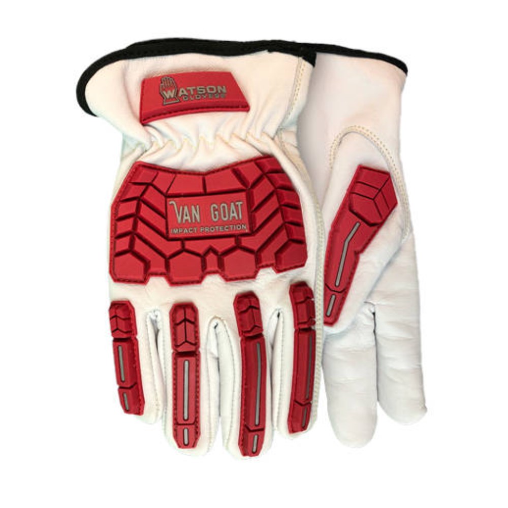 MCR Safety 36136HP Goat Leather Impact Gloves – ANSI Cut Level A5, Sizes S-2XL