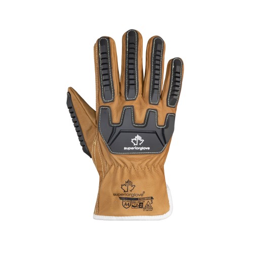 mgv375 gants de sécurité en peau de chèvre doublés de kevlar résistants aux coupures et aux arcs électrique superior glove endura 378gobkvb/s