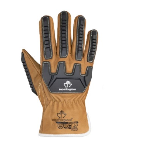 mgv375 superior glove endura kevlar lined arc flash cut resistant goat-grain safety gloves