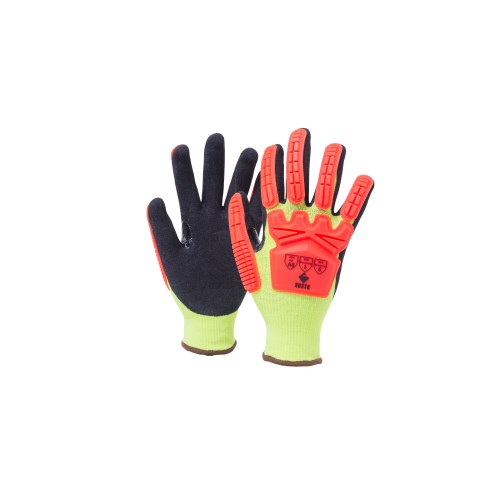 MKVA05 Kosto Foam Nitrile Coated High Density Polyethylene Cut-Resistant Work Gloves with TPR Impact Protection