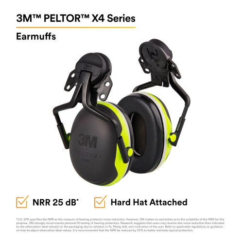 OCC103 3M™ Peltor Hard Hat Attached, Electrically Insulated Earmuffs 7100097429