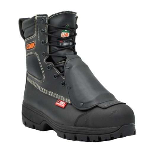 bottes de travail 8" résistantes au ciment avec protection métatarsienne externe unik terminator