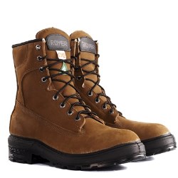 Royer 8'' Waterproof Nubuck Leather Work Boots with Xpan Outsole