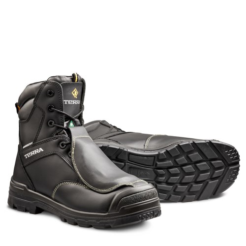 pbt045 terra barricade waterproof lined 8" work boots
