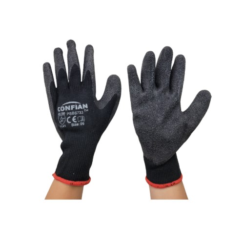 psbs733-acrylic shell-latex-coated-palm-black-grey-palm-back hand-view.png