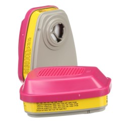 RCA740 Cartouches contre les gaz acides et les vapeurs organiques avec filtre 3M 60923, 2/bte 7000029640 7000002041
