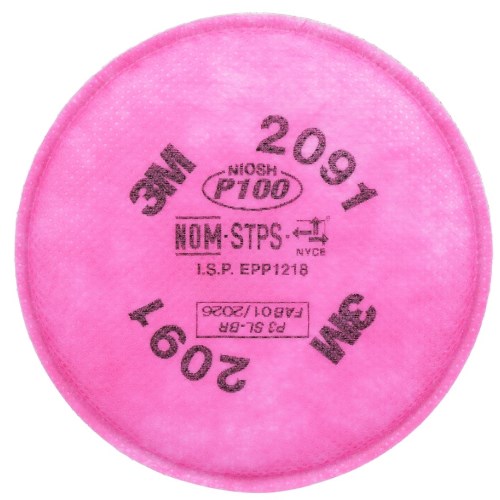 rfi013 3m 2091 p100 particulate filters, 2/pkg 7000051991