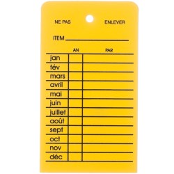 FRENCH PLASTIC INSP. TAG YELLOW 12 MONTH FPTAG | Proudly Canadian - SPI ...
