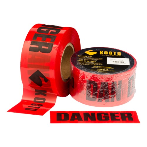 thumbnail image 2 of 3-Pack Barricade Tape – 300ft Each Danger Caution Red – CERT First Responder 2 of 5