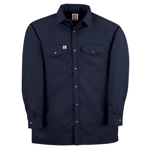 VCH00 Chemise de travail à manches longues avec boutons poussoirs Big Bill 247/OS-BLK-2XL-REG