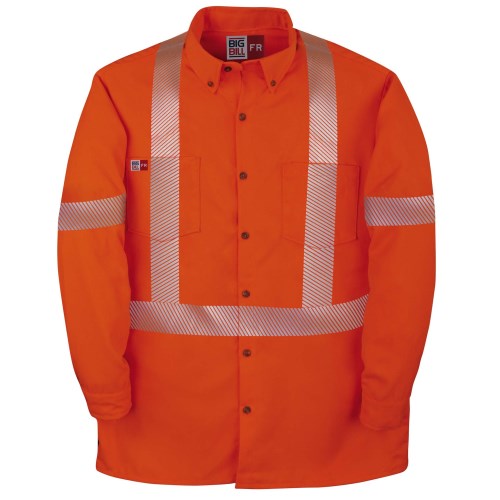 chemise de travail ignifuge à haute visibilité big bill 148bdts7