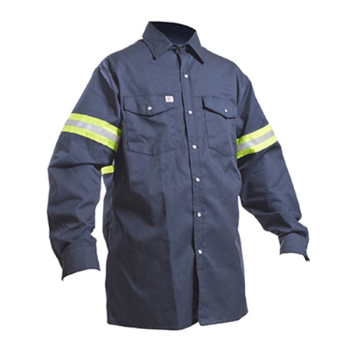 vchz15 chemise de travail manches longues à boutons pressions et bandes réfléchissantes 2" big bill rt247/os-nay-2xl-reg rt247/os-nay-3xl-tal
