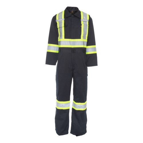 Kosto Polyester and Cotton Twill Work Coverall with 4" Reflective Tape