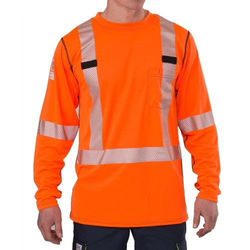 big bill high-visibility long-sleeve work t-shirt