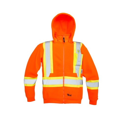 VGI362 Viking High Visibility Safety Fleece Hoddie 6420JO-L