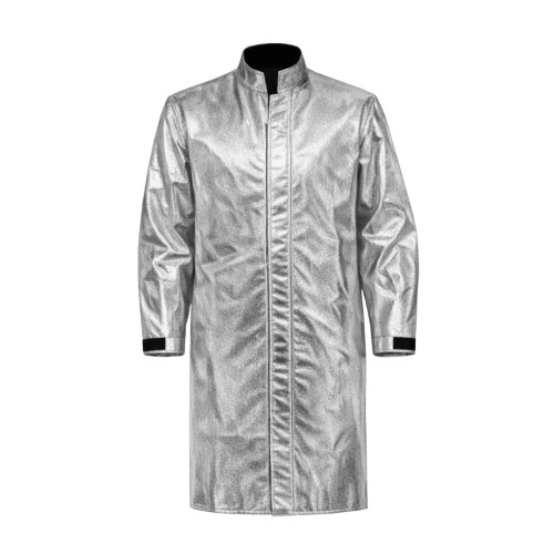 manteau en kevlar aluminisé avec velcro résistant à la chaleur natpro