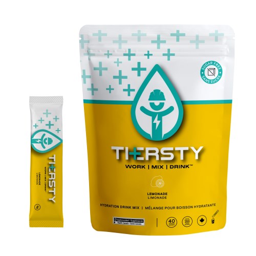 Thersty Electrolyte Drink Mix, 40 Single Serve/Pck